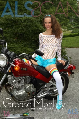 MALENA MORGAN – GREASE MONKEY – by ALS PHOTOGRAPHER (346) AS