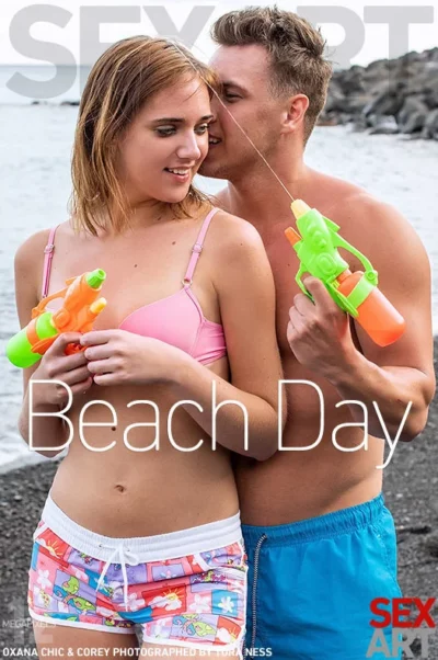 COREY & OXANA CHIC – BEACH DAY – by TORA NESS (120) SA