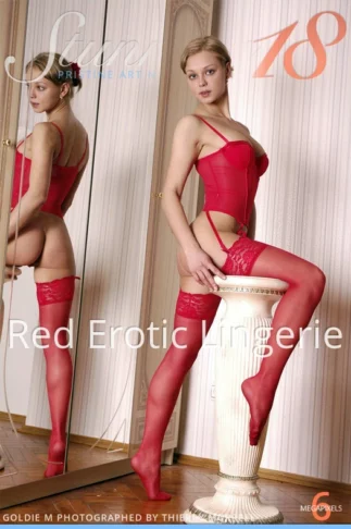 GOLDIE M – RED EROTIC LINGERIE – by THIERRY MURRELL (112) ST18