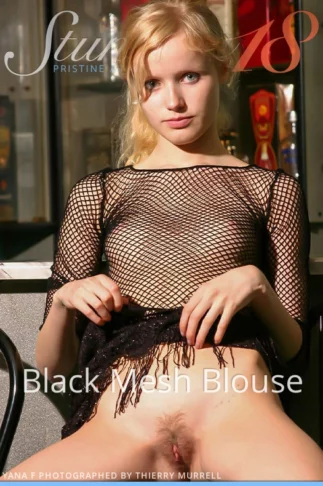 YANA F – YANA – BLACK MESH BLOUSE – by THIERRY MURRELL (72) ST18