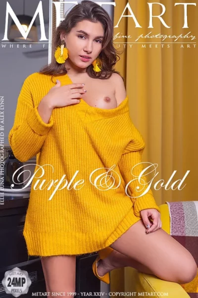 ELLIE LUNA – PURPLE AND GOLD – by ALEX LYNN (105) MA