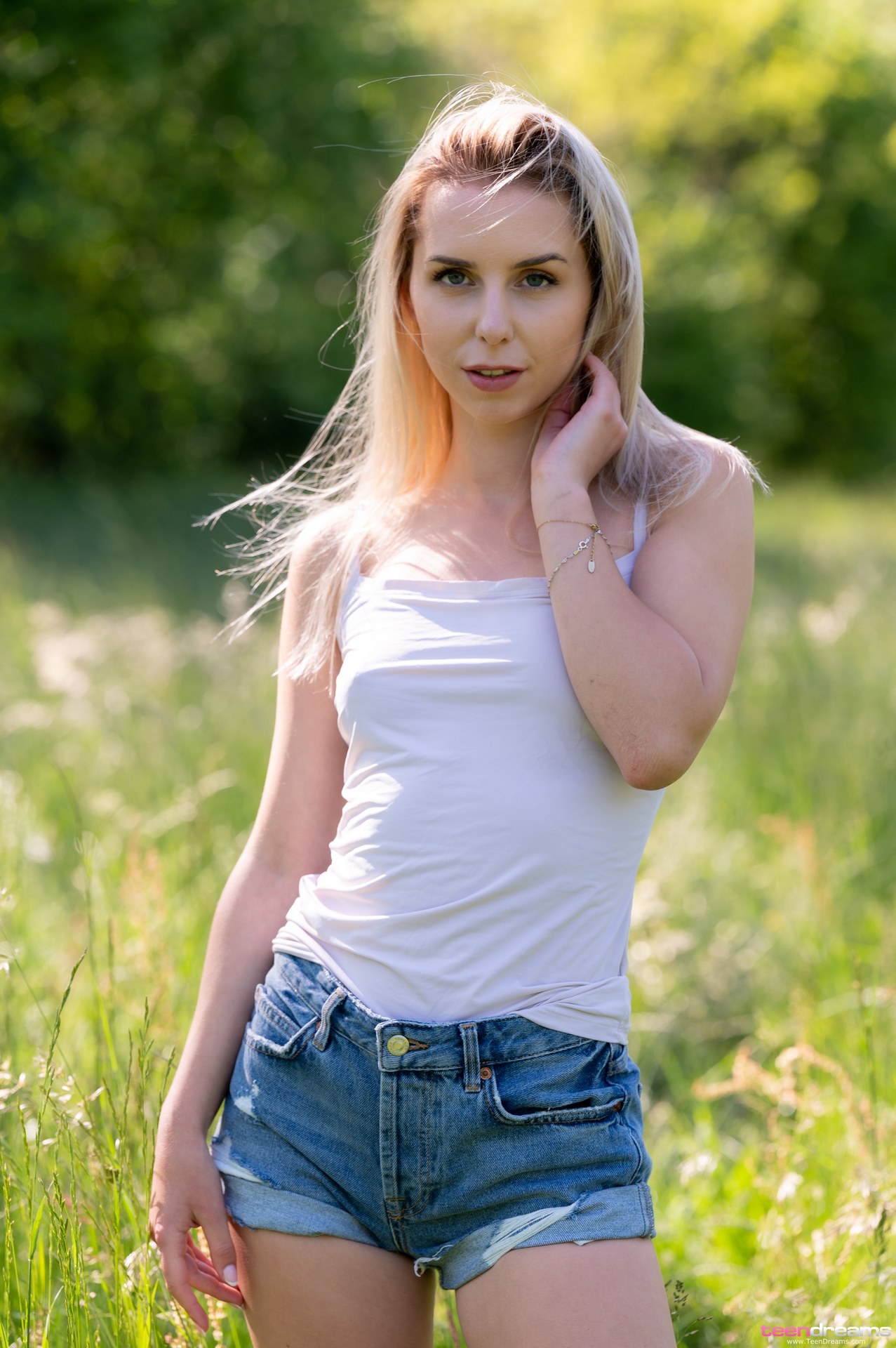 Dee Vine in the field getting naked (81) TD