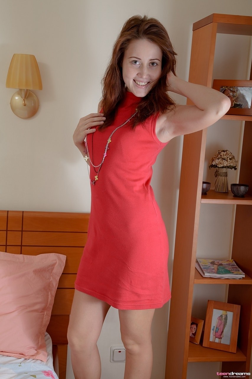 Valentina in a red dress ready for fun (224) TD