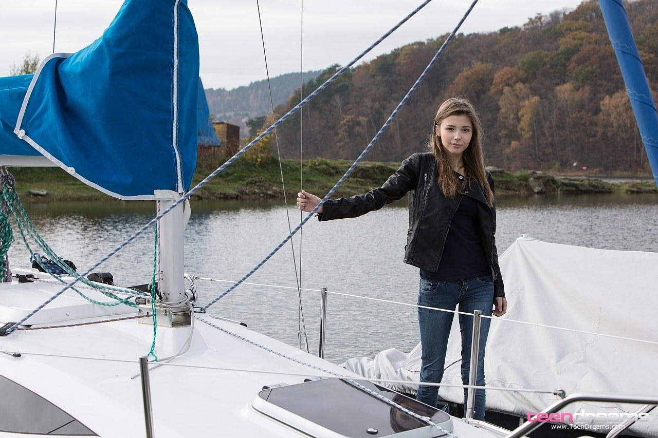 Mila azul Naked by the boat (84) TD